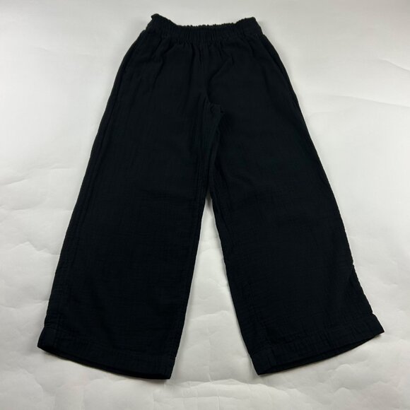 Old Navy Black Cotton Gauze Wide Leg Lounge Pant XS - Picture 1 of 7